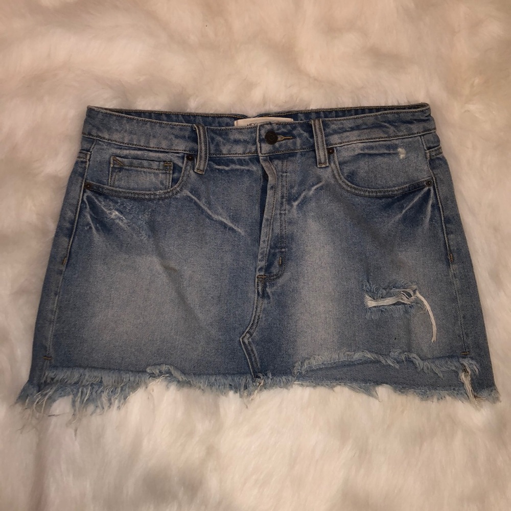 High waisted Jean skirt
